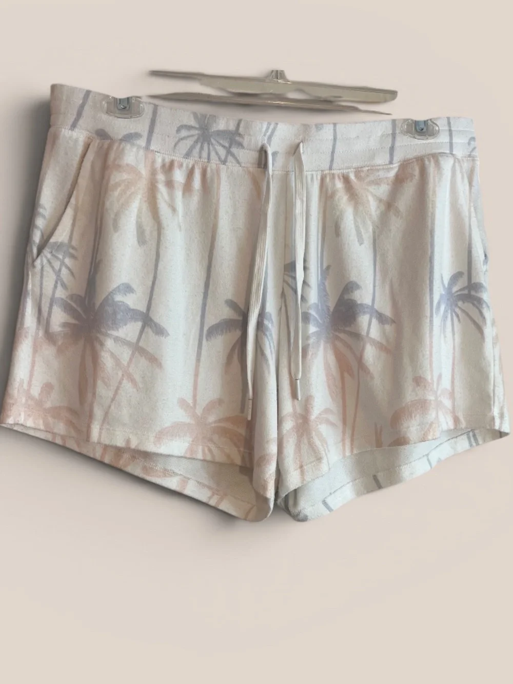 P.J. Salvage Palm Printed Flannel Sleep Shorts Size XL